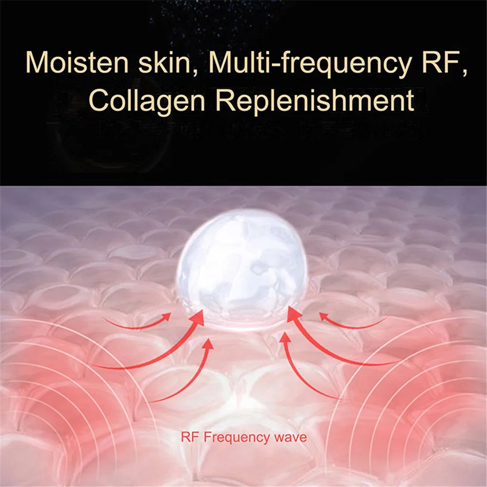 YH-RFS Radio Frequency Skin Tightening Device Gift Facial Massage Light Therapy Wrinkle Removal Multifunctional Tool - Rose Gold / EU Plug - 6