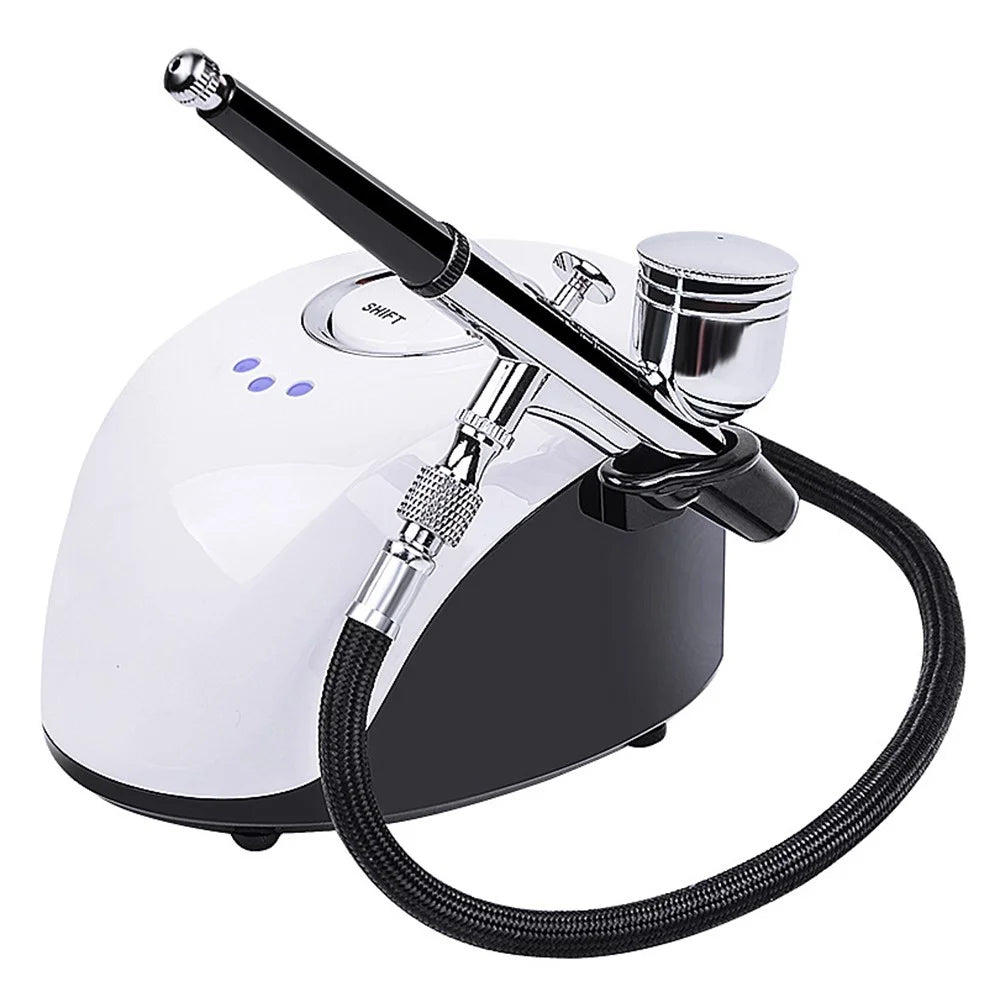 BS-103 Beauty Salon High Pressure Oxygen Injection Device Household Handheld Facial Nano Spray Moisturizing Machine, CE Certified (ST) - EU Plug - 1