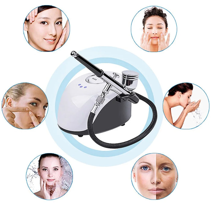 BS-103 Beauty Salon High Pressure Oxygen Injection Device Household Handheld Facial Nano Spray Moisturizing Machine, CE Certified (ST) - EU Plug - 3