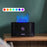 DQ701A 7-Color Aroma Diffuser Humidifier Desktop Simulation Flame Humidifier Fog Maker - Black - 2