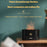 DQ701A 7-Color Aroma Diffuser Humidifier Desktop Simulation Flame Humidifier Fog Maker - Black - 4