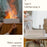 DQ709 Colorful Simulation Flame USB Humidifier Home Office Desktop Aromatherapy Mist Diffuser - Black - 5