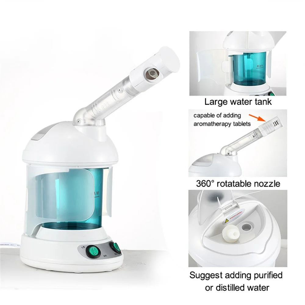 K.SKIN KD2328 Hot Spray Face Steamer Nano Ion Mist Face Moisturizing Home Skin Beauty Device - EU Plug - 2