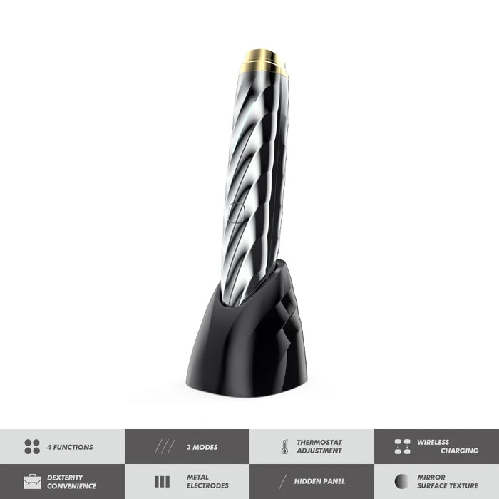 HQ-B01 RF Eye Beauty Instrument Metal Eye Massager with Nano Red Light, Slow Frequency Vibration - 5