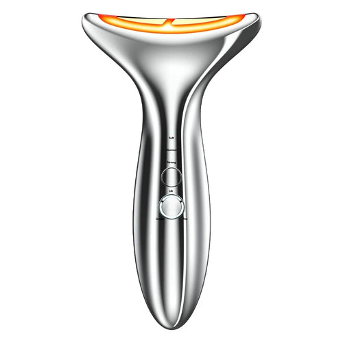 HQ-B007 Neck Wrinkles 1M Hz RF Beauty Instrument Handheld EMS Neck Massager with Nano-Scale Light Therapy - 1
