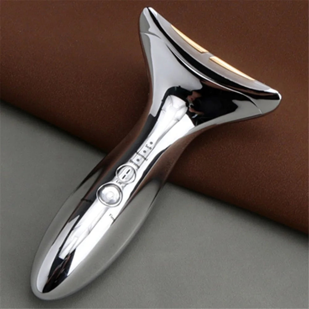 HQ-B007 Neck Wrinkles 1M Hz RF Beauty Instrument Handheld EMS Neck Massager with Nano-Scale Light Therapy - 6