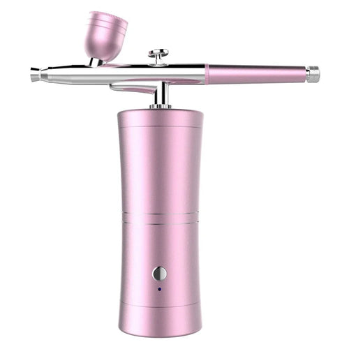 Professional Oxygen Facial Machine Portable Water Oxygen Sprayer Face Skin Moisturizing Oxygen Injection Airbrush - Pink - 1