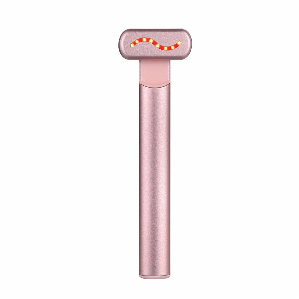 YA-113 EMS Microcurrent Heating Eye Cream Introducer Eye Massager Beaty Device - Pink - 1
