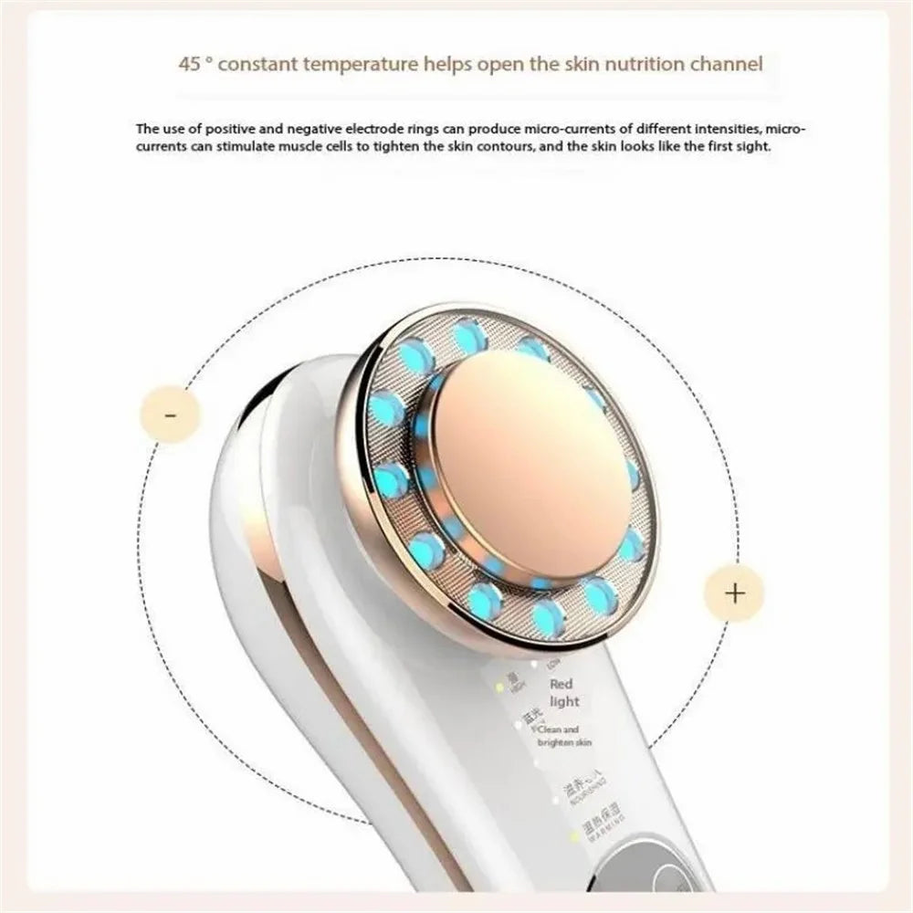 ES-1022 Home Essence Face Beauty Device Mask Facial Massager Cleanser - 7