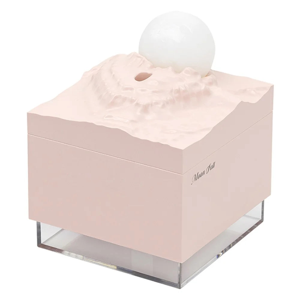 K-31 Moon Fallen Night Light USB Mist Diffuser Home Office Desktop Air Humidifier (CE RoHS FCC Certificated) - Pink - 1