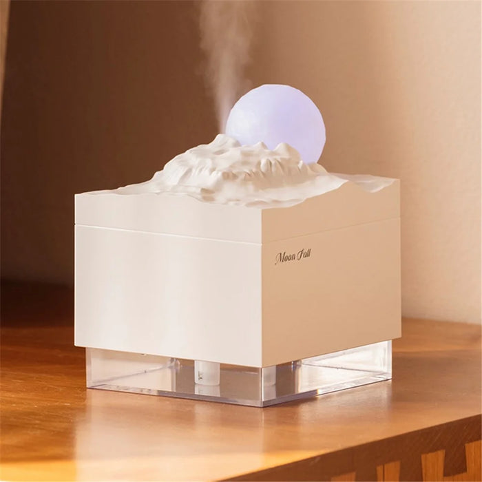 K-31 Moon Fallen Night Light USB Mist Diffuser Home Office Desktop Air Humidifier (CE RoHS FCC Certificated) - Pink - 4