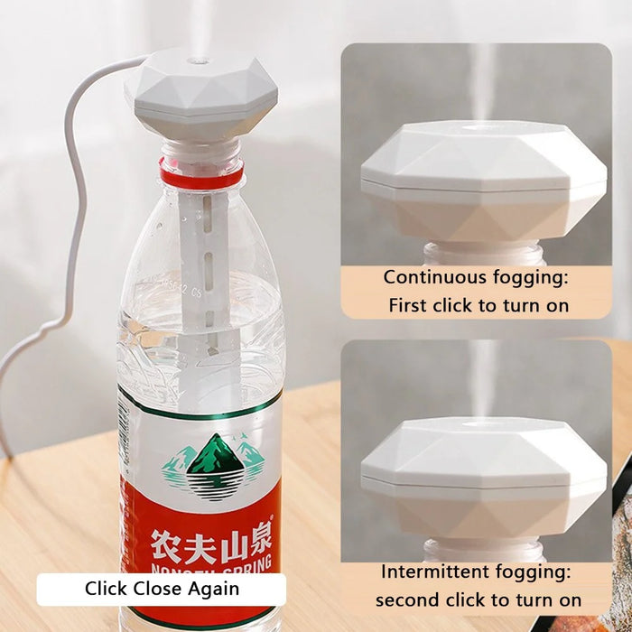 Donut Air Humidifier Bedroom Desktop USB Mini Mist Diffuser Mineral Water Bottle Humidifier - 4
