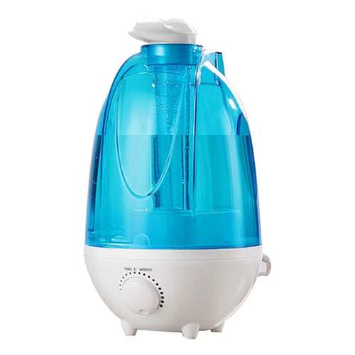 4L Dual Nozzle Home Air Humidifier with LED Light Aromatherapy Diffuser Mist Maker for Bedroom Office - 1