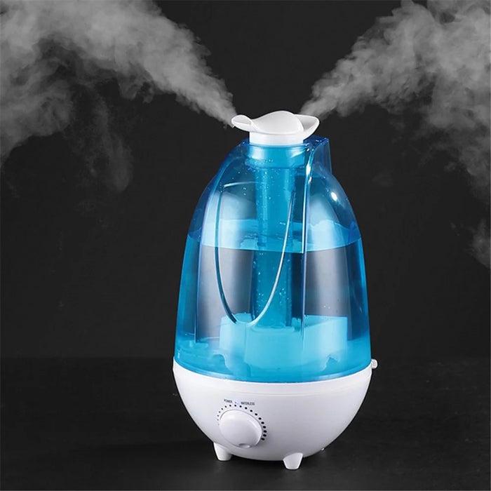 4L Dual Nozzle Home Air Humidifier with LED Light Aromatherapy Diffuser Mist Maker for Bedroom Office - 3