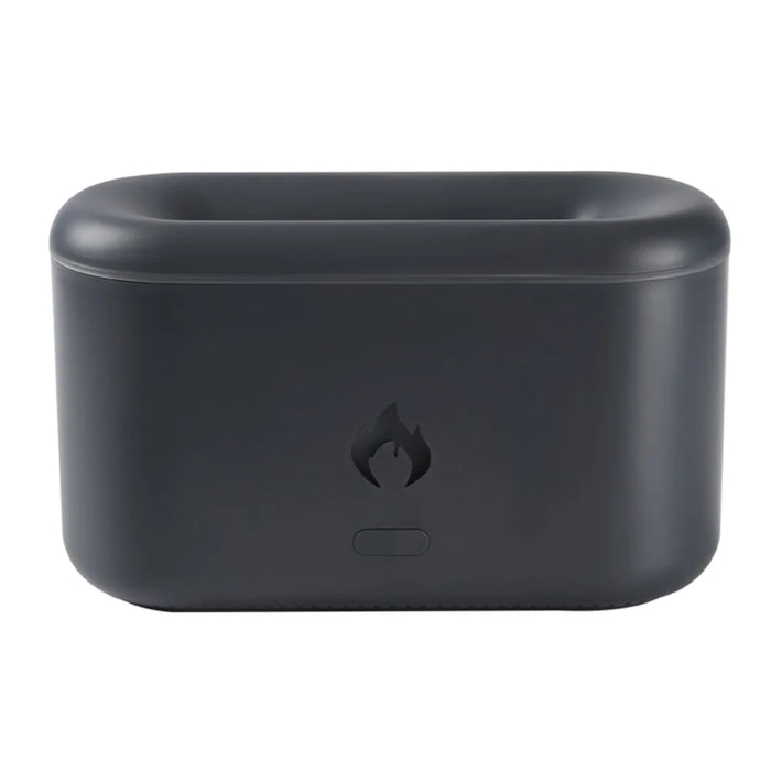XF06 Simulation Flame Light USB Humidifier Home Desktop Aromatherapy Mist Diffuser - Black - 1