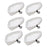 6PCS Home Clean Steam Mop Reusable Replacement Microfiber Cleaning Pads Washable Cloths for Steamboy H2O - 1