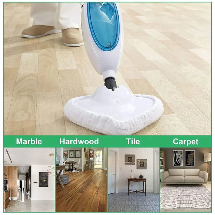 6PCS Home Clean Steam Mop Reusable Replacement Microfiber Cleaning Pads Washable Cloths for Steamboy H2O - 4