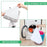 6PCS Home Clean Steam Mop Reusable Replacement Microfiber Cleaning Pads Washable Cloths for Steamboy H2O - 5