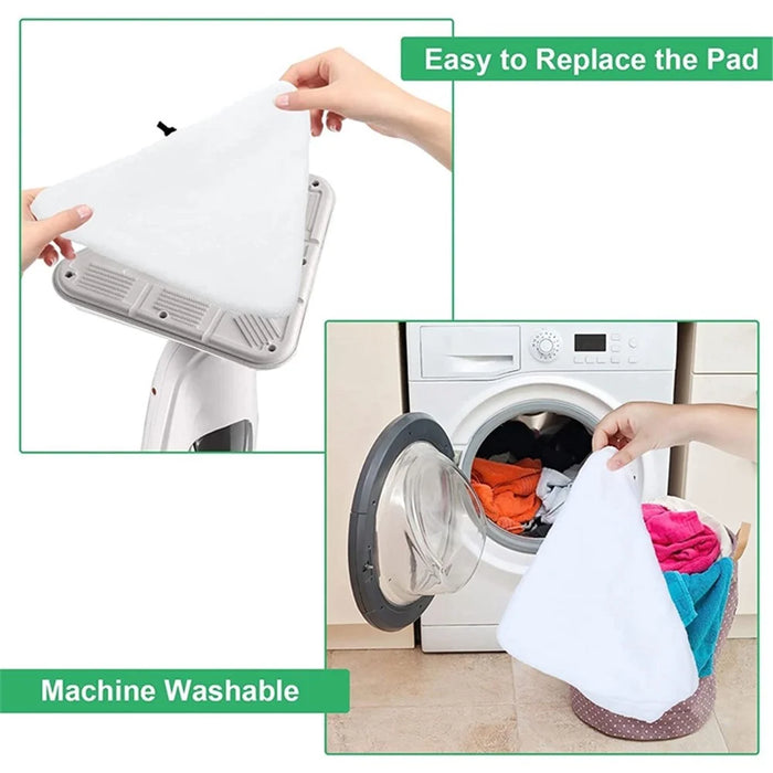 6PCS Home Clean Steam Mop Reusable Replacement Microfiber Cleaning Pads Washable Cloths for Steamboy H2O - 5