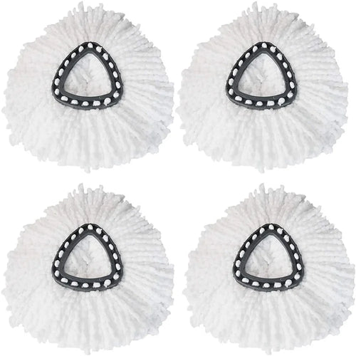 For O-Cedar / Vileda 4Pcs Triangle Spin Mop Cloth Dry / Wet Dual Use Replacement Head - 1