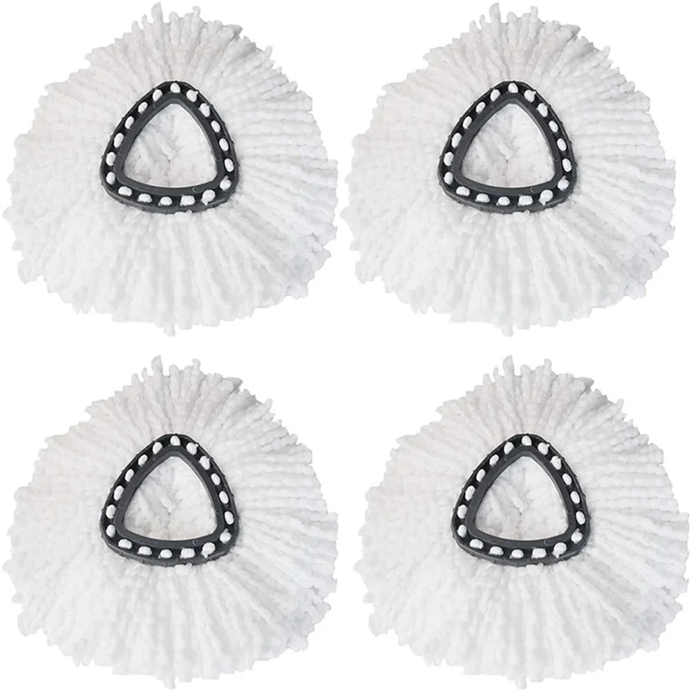 For O-Cedar / Vileda 4Pcs Triangle Spin Mop Cloth Dry / Wet Dual Use Replacement Head - 1
