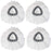 For O-Cedar / Vileda 4Pcs Triangle Spin Mop Cloth Dry / Wet Dual Use Replacement Head - 1