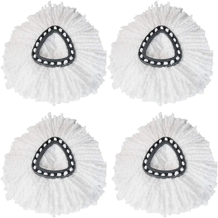 For O-Cedar / Vileda 4Pcs Triangle Spin Mop Cloth Dry / Wet Dual Use Replacement Head - 1