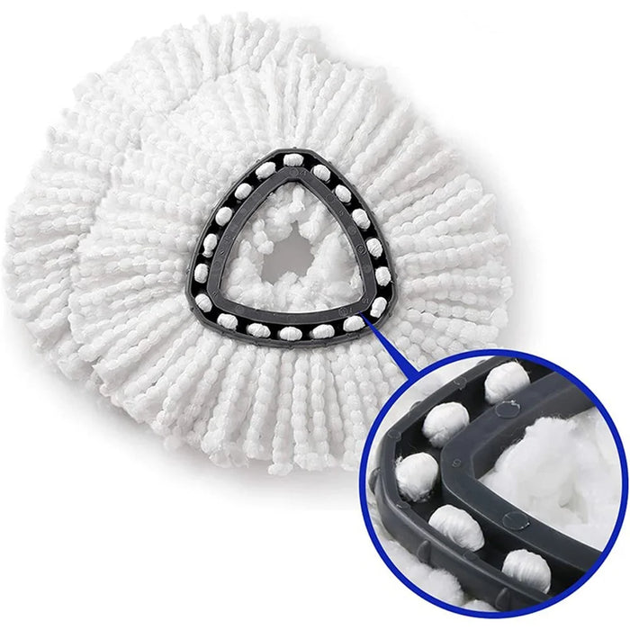 For O-Cedar / Vileda 4Pcs Triangle Spin Mop Cloth Dry / Wet Dual Use Replacement Head - 7