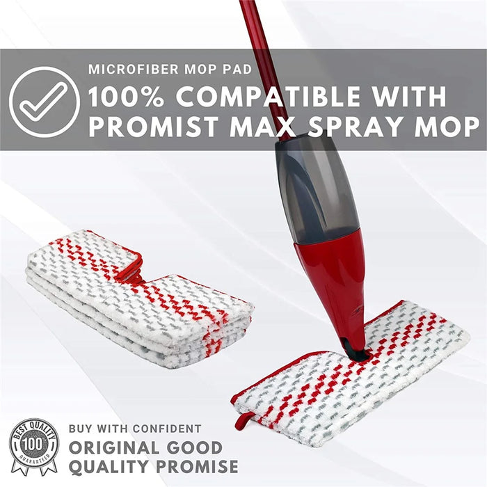 4PCS Microfiber Reusable Pads Replacement Head Spray Mop Refills for O-Cedar ProMist MAX - 2