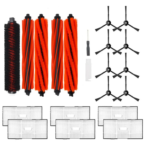19Pcs / Set For Roborock S8 / S8+ / S8 Pro Ultra Vacuum Cleaner Main Brush Cleaning Tool Side Brush HEPA Filter Kit - 1