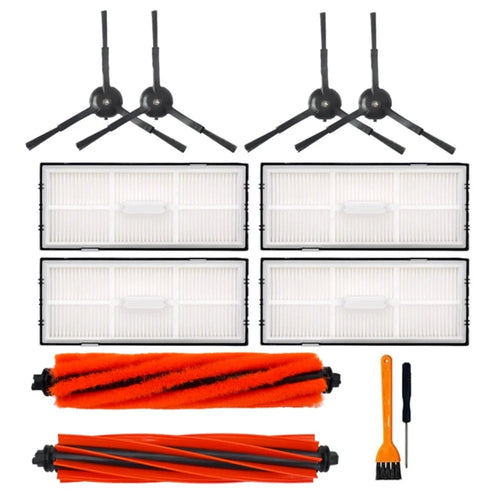 11Pcs / Set For Roborock S8 / S8+ / S8 Pro Ultra / S8 Plus-WHT Vacuum Cleaner Cleaning Brush HEPA Filter Kit - 1