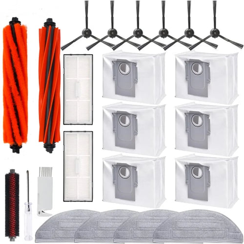 22Pcs / Set For Roborock S8 Pro Ultra Vacuum Cleaner Brush Cleaning Tool Mop HEPA Filter Kit with Screwdriver - 1