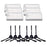 For ILIFE V5S / V5 / V3 Sweeping Robot 6 Side Brushes + 6 Filters Replacement Accessories Set - 1