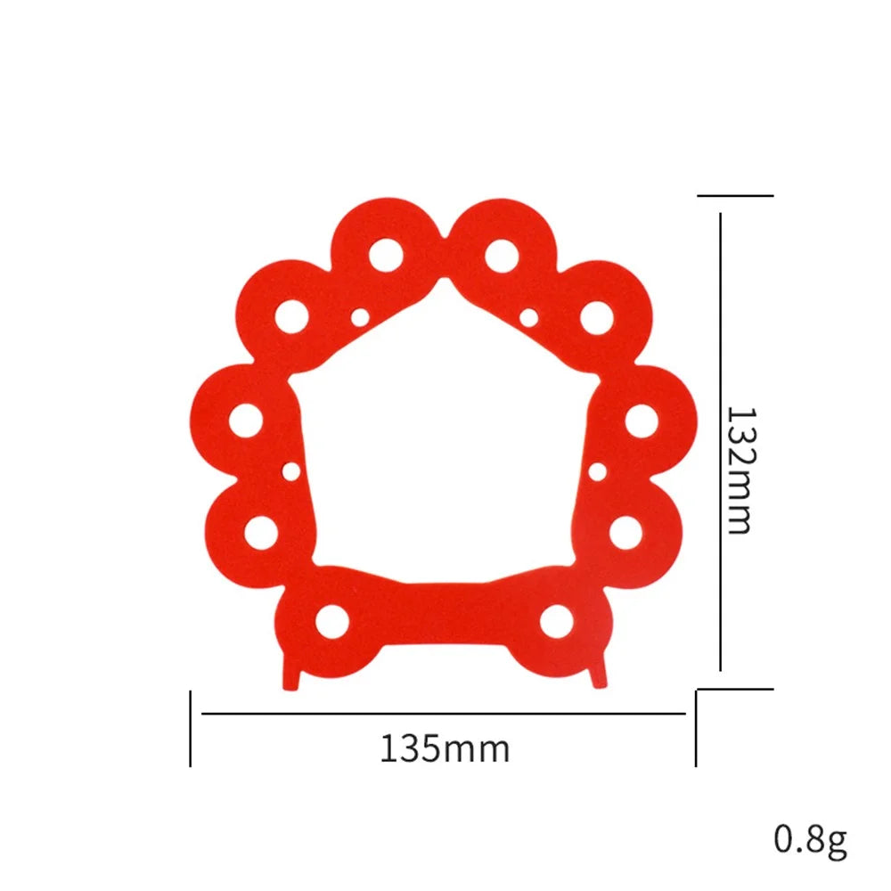 Cyclone Sound Insulation Cotton Replacement Part for Dyson V7 V8 Vacuum Cleaner, Size: L - Red - 6