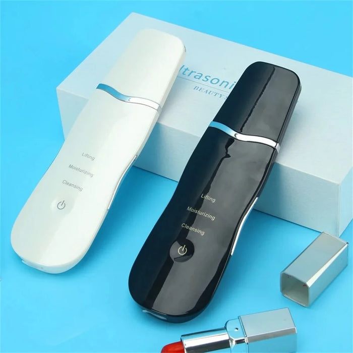 2W Ultrasonic Vibration Face Cleaning Machine Dead Skin Cleaner Scrubber Shovel Beauty Instrument - Black - 6