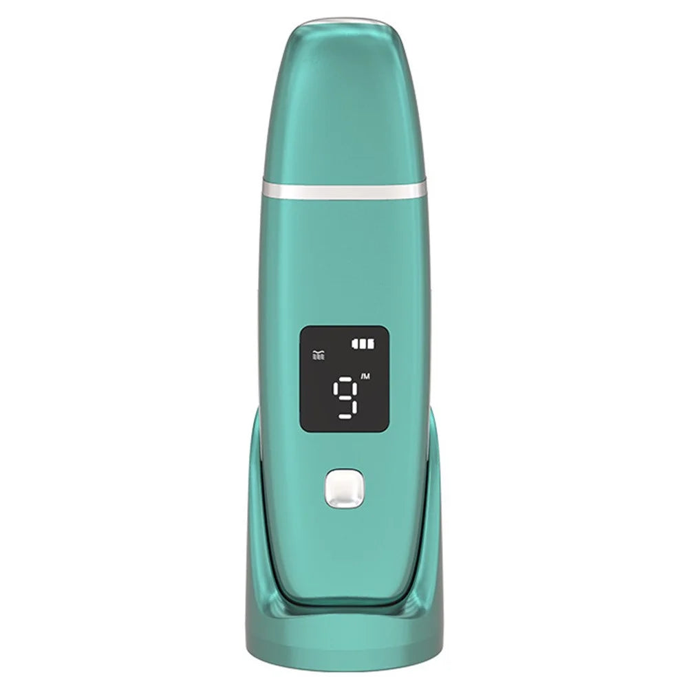 C1 Ultrasonic Shovel Household Blackhead Beauty Instrument Iontophoresis Pore Cleaning Instrument Gift - Green - 2