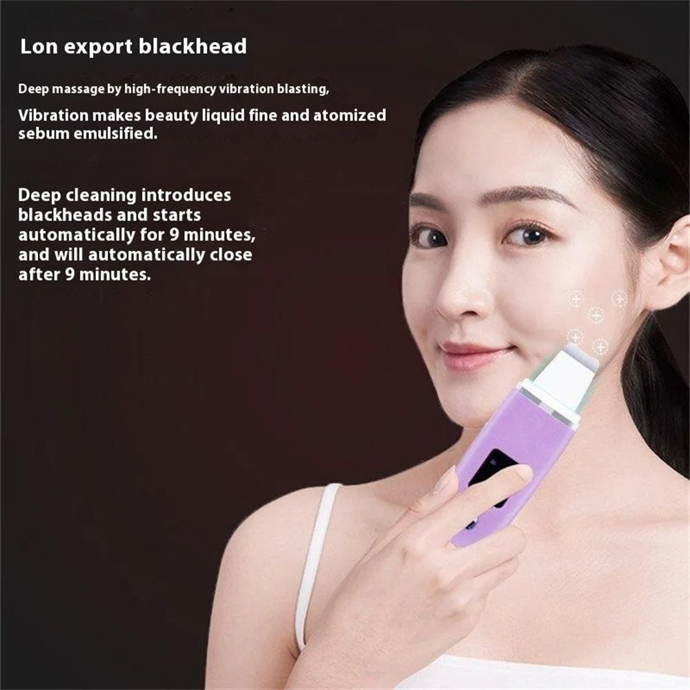 C1 Ultrasonic Shovel Household Blackhead Beauty Instrument Iontophoresis Pore Cleaning Instrument Gift - Green - 7