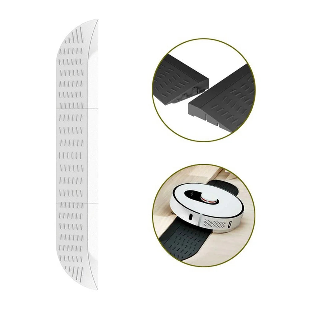 JUNSUNMAY For Ecovacs / Irobot / Mijia / Dreame Robot Vacuum Ramp Kit Modular ABS Threshold Climbing Part - White - 1