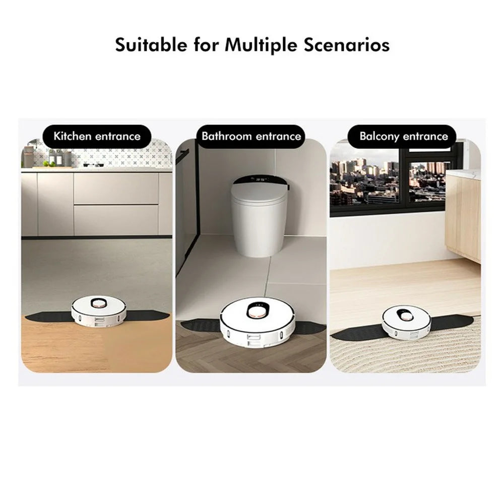 JUNSUNMAY For Ecovacs / Irobot / Mijia / Dreame Robot Vacuum Ramp Kit Modular ABS Threshold Climbing Part - White - 2
