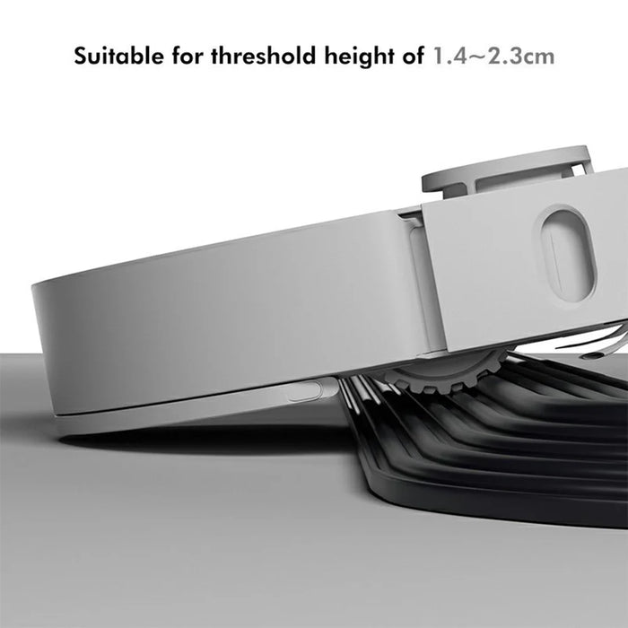 JUNSUNMAY Threshold Ramp Kit for Ecovacs / Irobot / Mijia / Dreame Robot Vacuum Modular Slope Silicone Strips - Black - 3