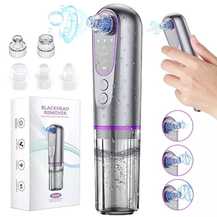 YC155 Blackhead Remover Vacuum Suction Device Pore Cleaner with Bubble Technology For Home Use - 3
