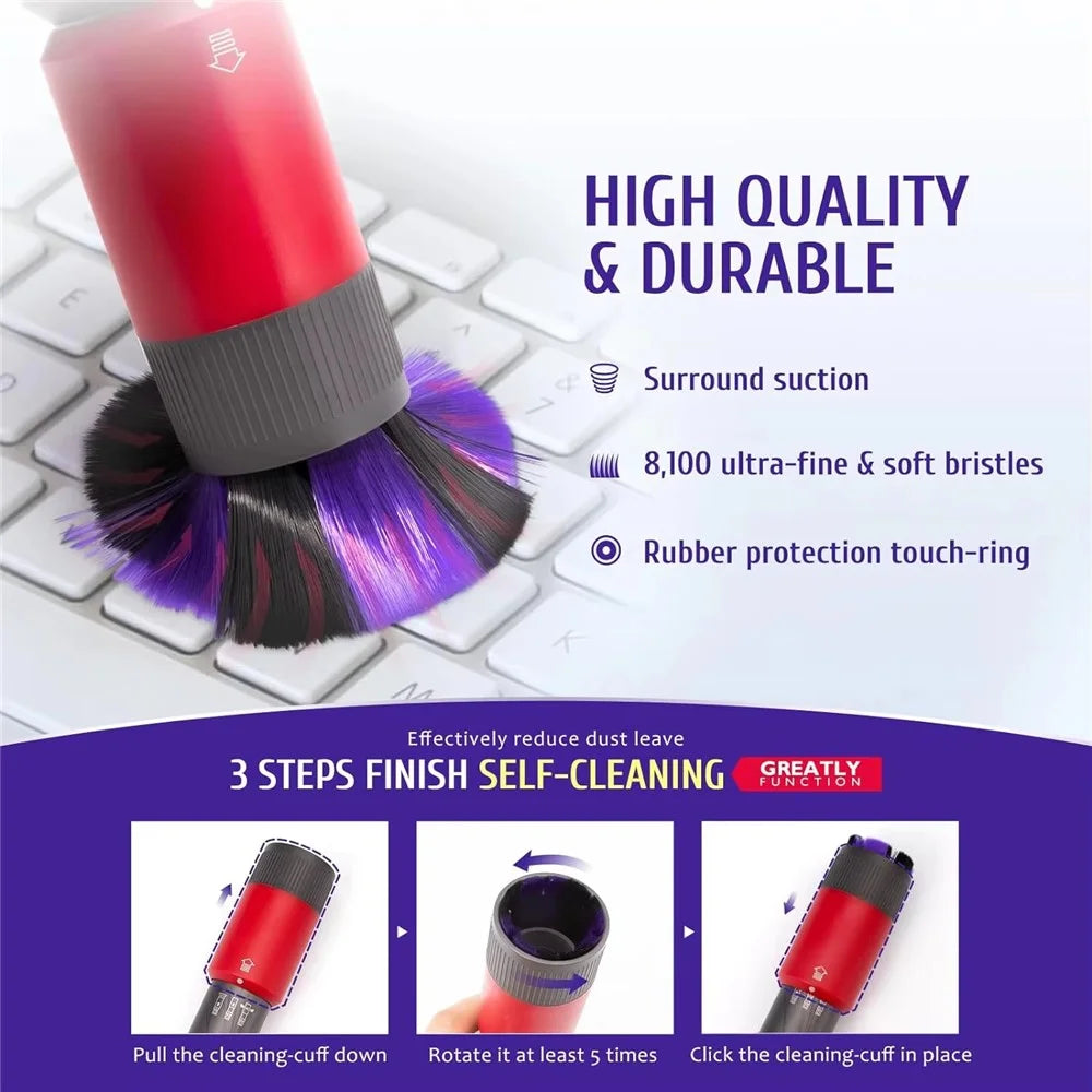 Ultra Fine Soft Bristles Brush for Dyson V11 / V10 / V8 / V7 Vacuum Cleaner Dust Removal Cleaning Tool - 3