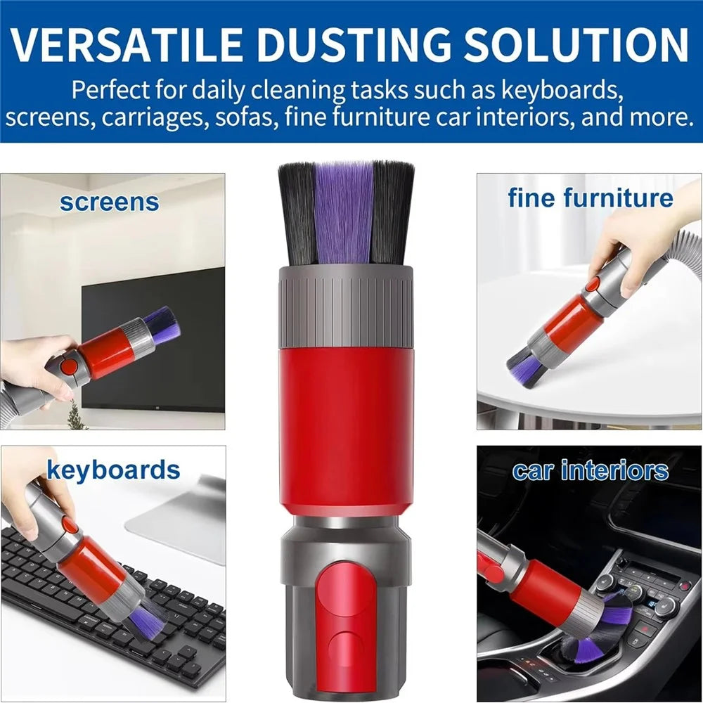 Ultra Fine Soft Bristles Brush for Dyson V11 / V10 / V8 / V7 Vacuum Cleaner Dust Removal Cleaning Tool - 4