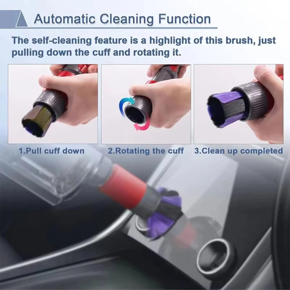 Ultra Fine Soft Bristles Brush for Dyson V11 / V10 / V8 / V7 Vacuum Cleaner Dust Removal Cleaning Tool - 5