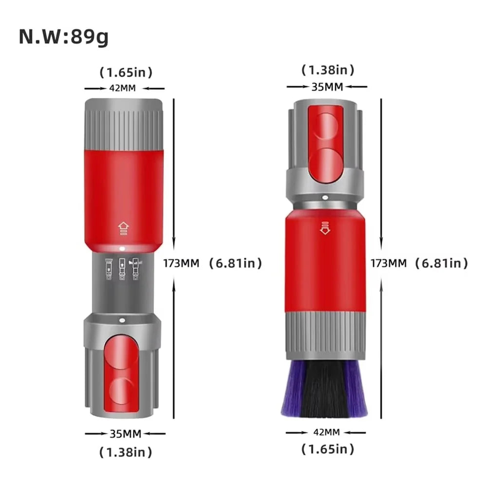 Ultra Fine Soft Bristles Brush for Dyson V11 / V10 / V8 / V7 Vacuum Cleaner Dust Removal Cleaning Tool - 7