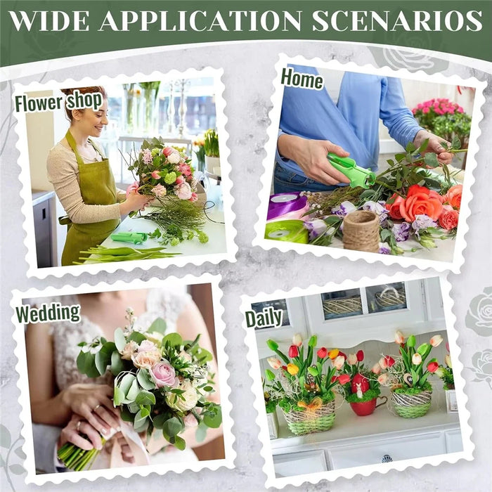 Handheld Rose Thorn Remover Portable Stem Stripper Tool for Gardening Flower Arrangement - Green - 6