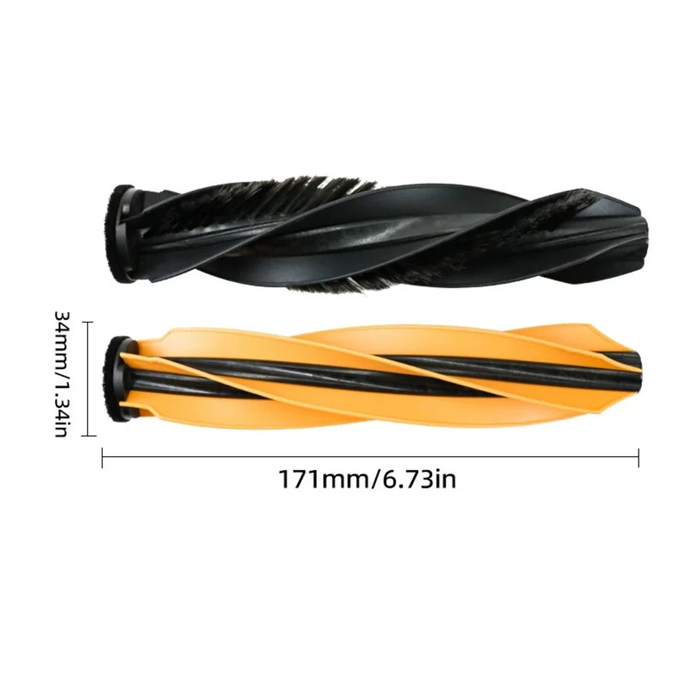 1 Pair For Dreame X50 Ultra / L50 Ultra / L40s Pro Ultra / X50 Master Vacuum Cleaner Roller Brush Set Deep Cleaning Replacement Parts - 6