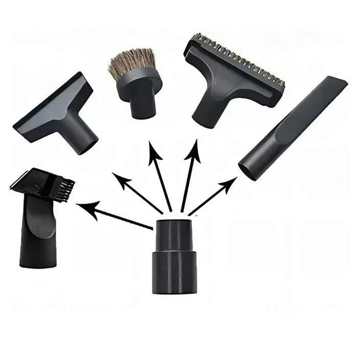 6Pcs / Set 32 - 35mm Inner Diameter Universal Vacuum Cleaner Long Flat Nozzle Suction Head Brushes - 6