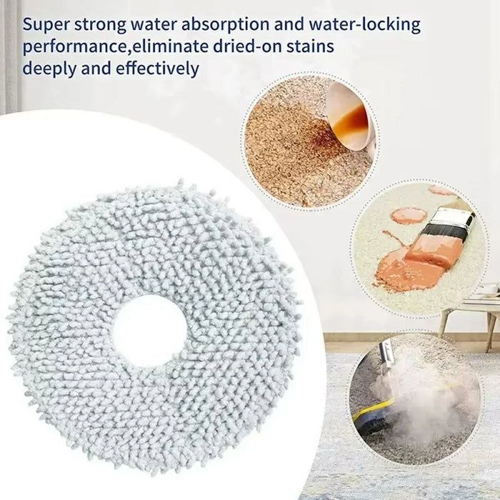 4Pcs / Set For Dreame Bot L10s Ultra / S10 Pro Vacuum Cleaner Main Brush Side Brush HEPA Filter Mop Cloth - 3