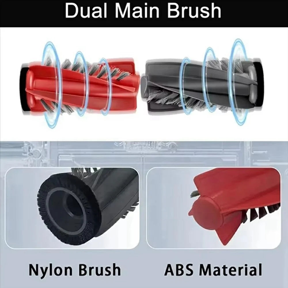 Roller Brushes for Roborock P20 Pro / G30 / G20S Ultra / Qrevo Edge / Qrevo Curv Main Brush Vacuum Cleaner Replacement Part - 3